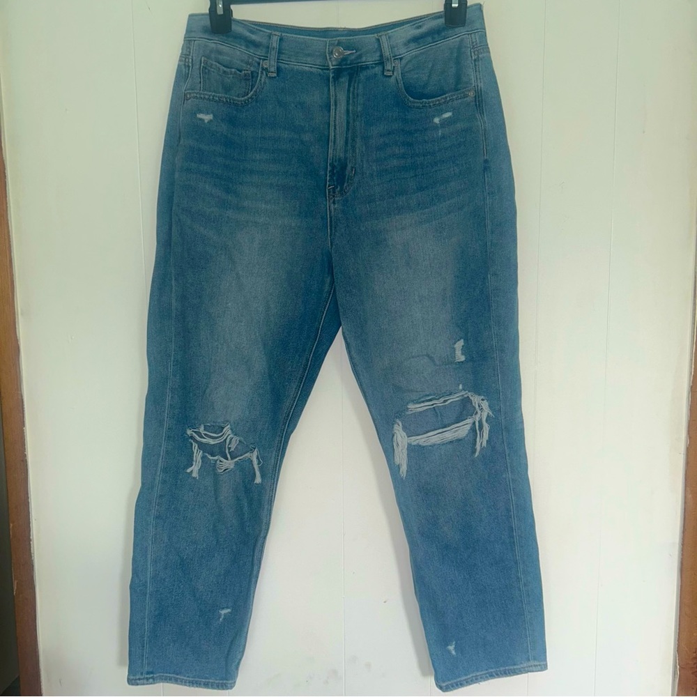 American Eagle Outfitters Distressed Denim Mom Jean Women’s 12